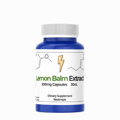 Buy lemon balm extract 500mg capsules 30 in dubai uae from nootropix product image